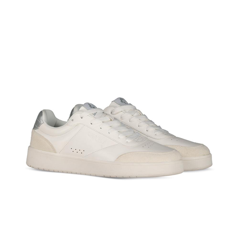 Foto 5 | Tenis Casuales Charly Clásicos Court Blancos para Mujer