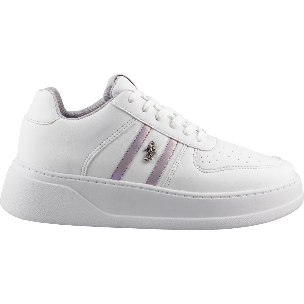 Foto 2 pulgar | Tenis Mujer Hpc Polo Dama Casuales Blanco