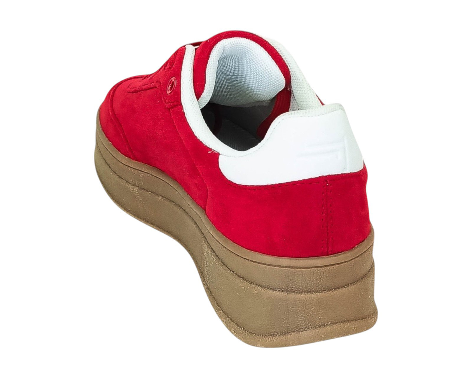 Foto 5 pulgar | Tenis Para Mujer Lob Footwear Pu Suede Rojo 57005007