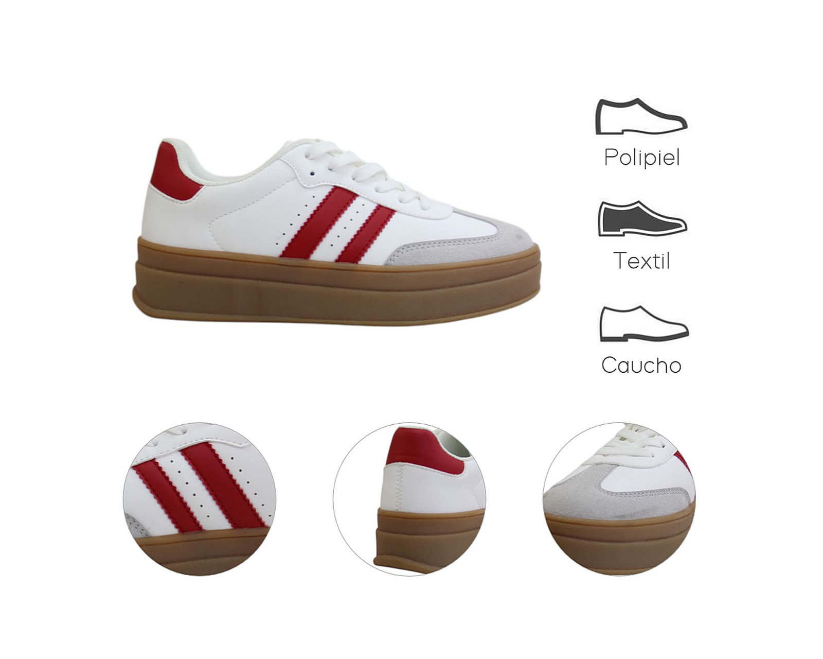 Foto 8 pulgar | Tenis Para Mujer Lob Footwear Pu Blanco 57005006
