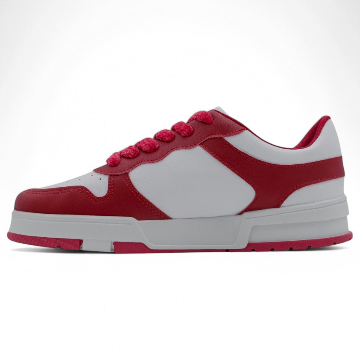 Foto 5 pulgar | Tenis Con Cordones Exterior Piel Vegana Color Rojo Para Mujer De Rbbasics