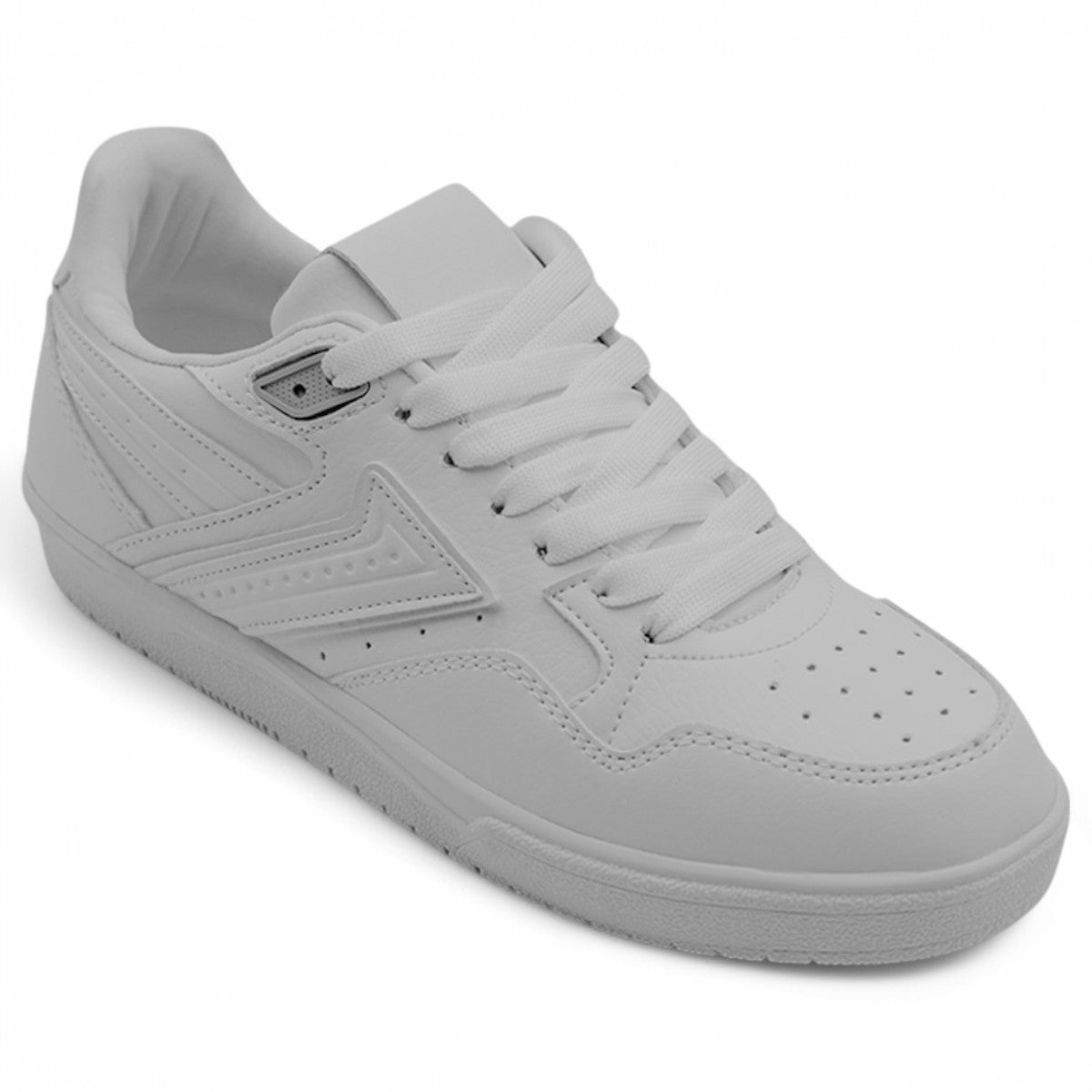 Foto 2 pulgar | Tenis Con Cordones Exterior Piel Vegana Color Blanco Para Mujer De Rbcollection