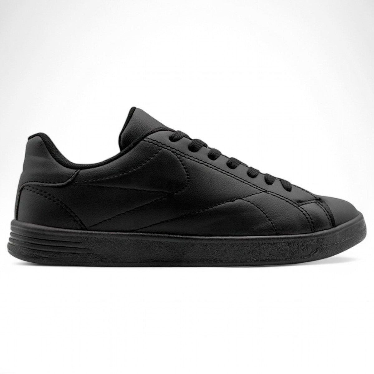 Foto 3 pulgar | Tenis Con Cordones Exterior Piel Vegana Color Negro Para Mujer De Rbcollection