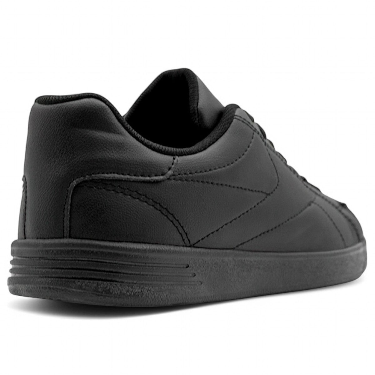 Foto 4 pulgar | Tenis Con Cordones Exterior Piel Vegana Color Negro Para Mujer De Rbcollection