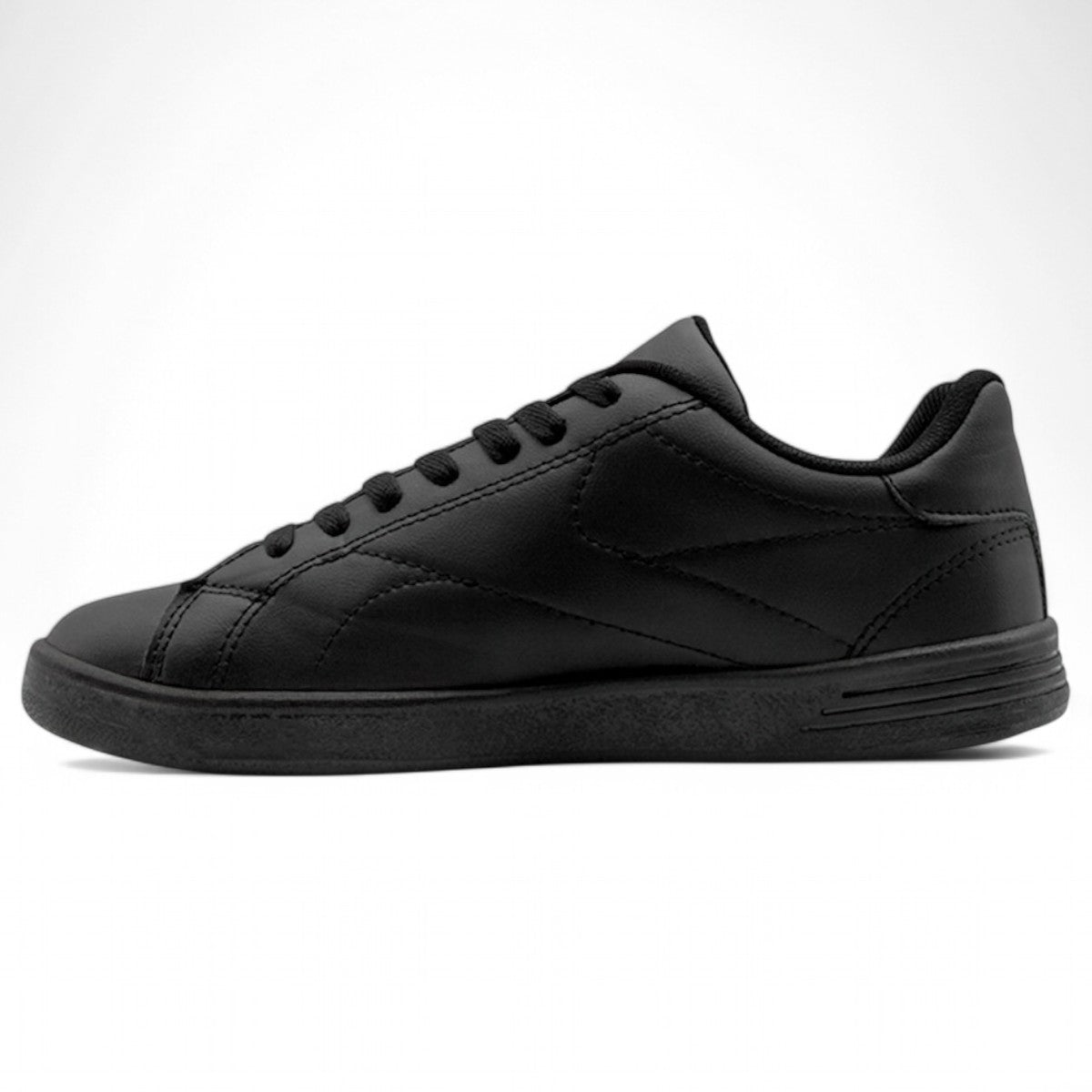 Foto 5 pulgar | Tenis Con Cordones Exterior Piel Vegana Color Negro Para Mujer De Rbcollection