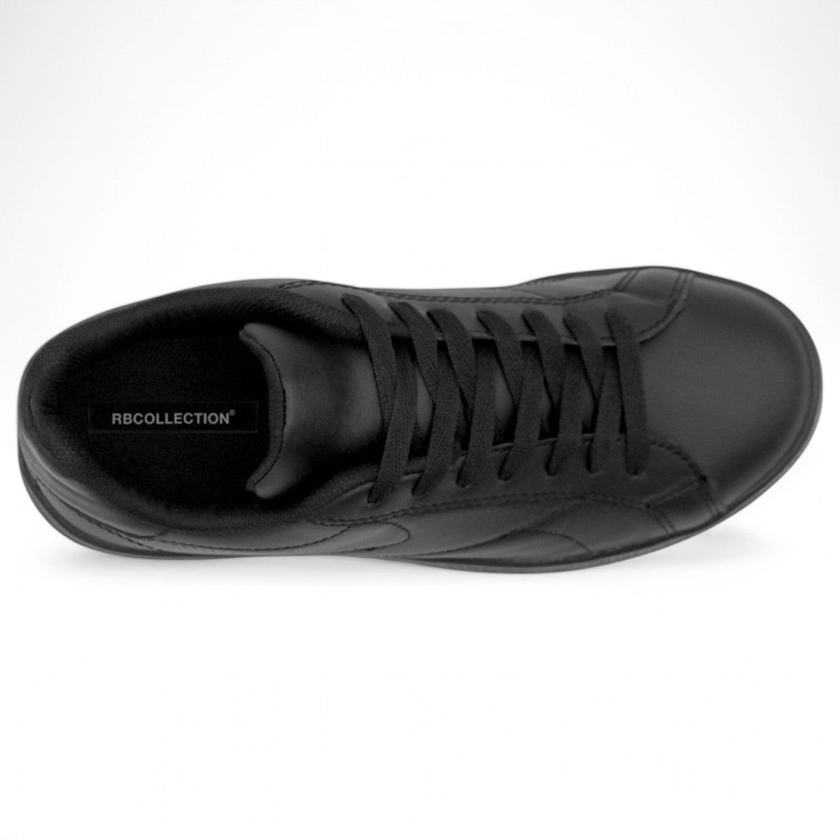 Foto 7 pulgar | Tenis Con Cordones Exterior Piel Vegana Color Negro Para Mujer De Rbcollection