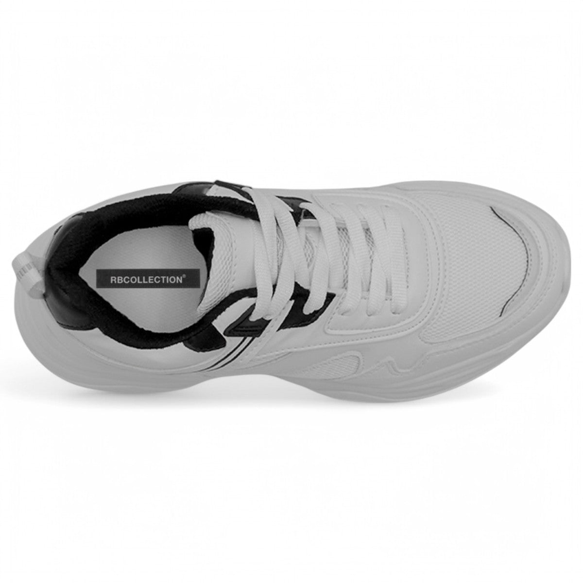 Foto 7 pulgar | Tenis Tipo Deportivo Exterior Piel Vegana Color Blanco Para Mujer De Rbcollection