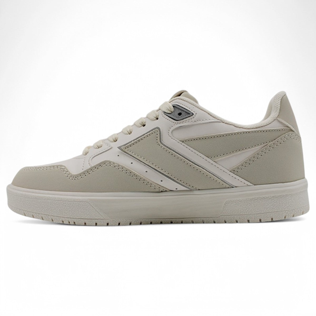 Foto 5 pulgar | Tenis Con Cordones Exterior Piel Vegana Color Beige  Para Mujer De Rbcollection