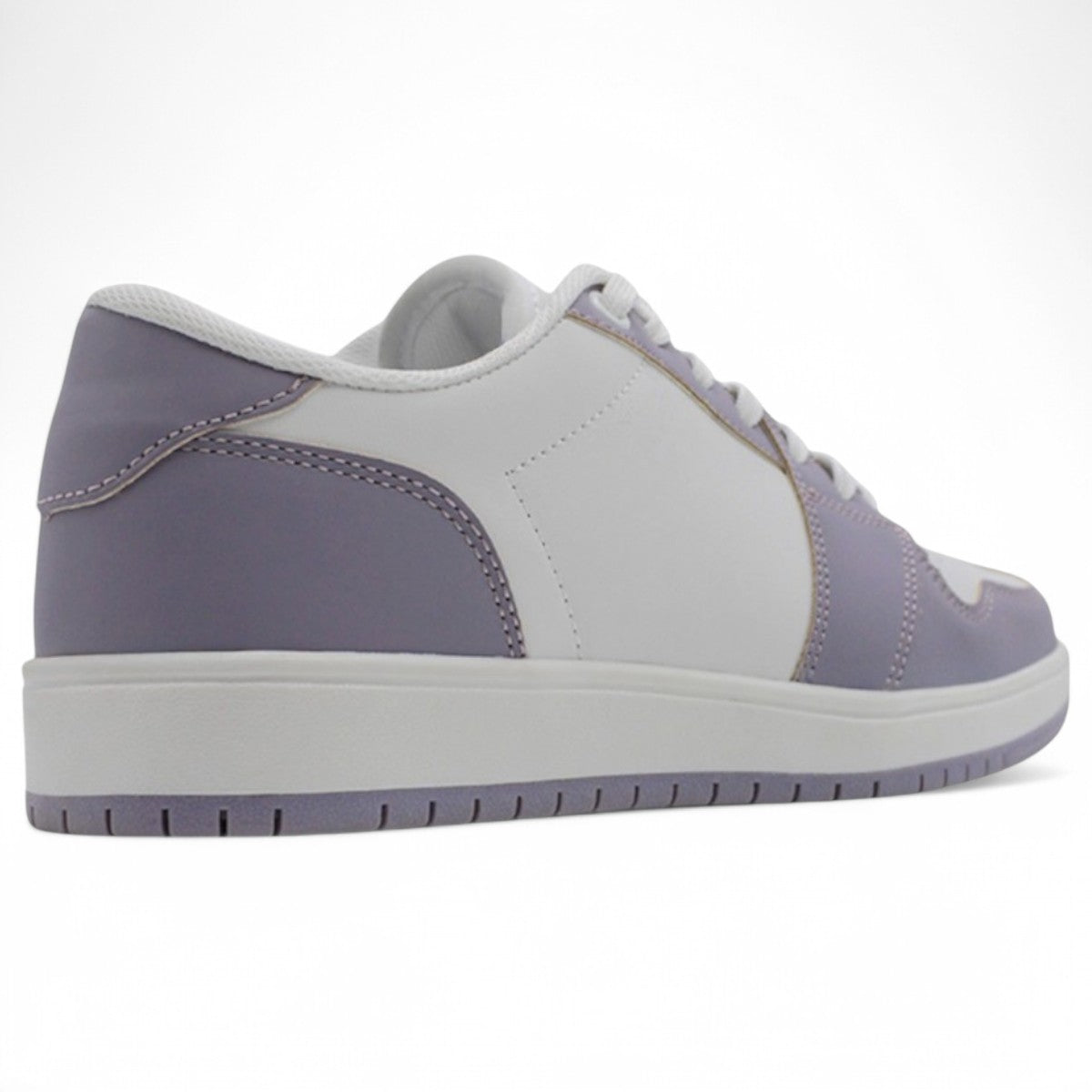 Foto 4 pulgar | Tenis Con Cordones Exterior Piel Vegana Color Morado Para Mujer De Rbcollection