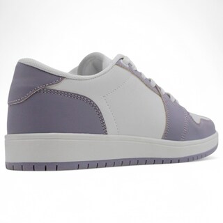 Foto 3 | Tenis Con Cordones Exterior Piel Vegana Color Morado Para Mujer De Rbcollection
