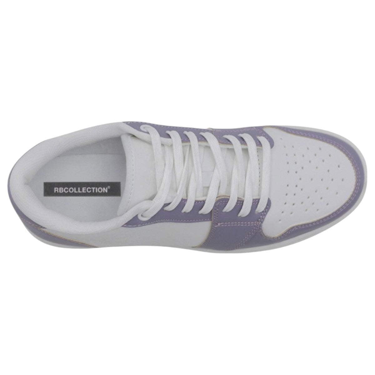 Foto 7 pulgar | Tenis Con Cordones Exterior Piel Vegana Color Morado Para Mujer De Rbcollection
