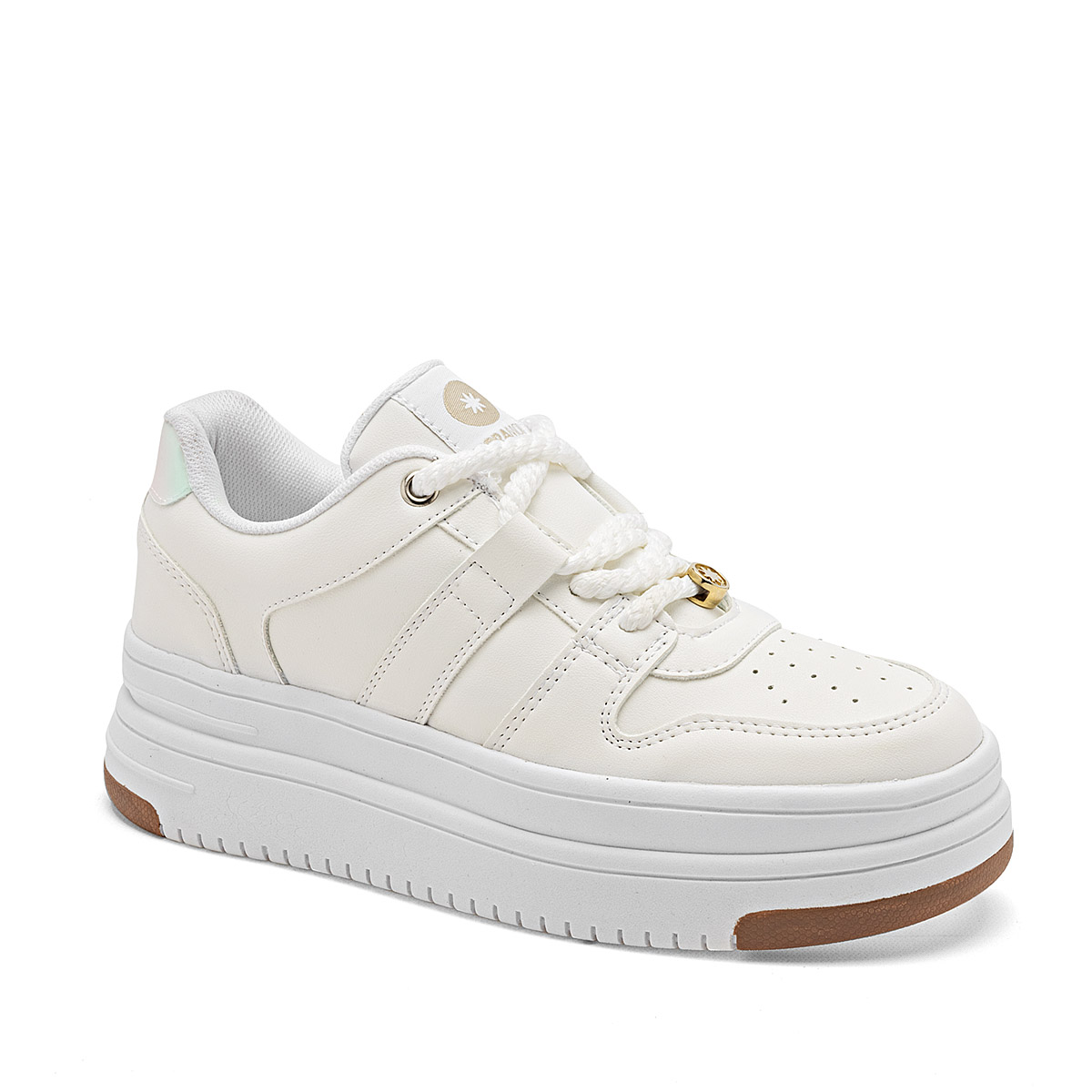 Foto 2 pulgar | Moramora Tenis Urbano Para Mujer Blanco Cod.132537