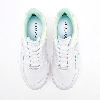 Foto 3 | Neosport Tenis Urbano Para Mujer Blanco Verde Cod.132669