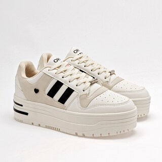 Foto 2 | Gösh Tenis Urbano Para Mujer Beige Negro Cod.133730