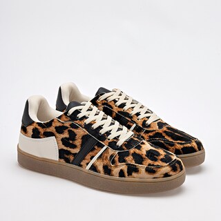 Foto 2 | Moramora Tenis Urbano Para Mujer Camel Negro Hueso Cod.132314