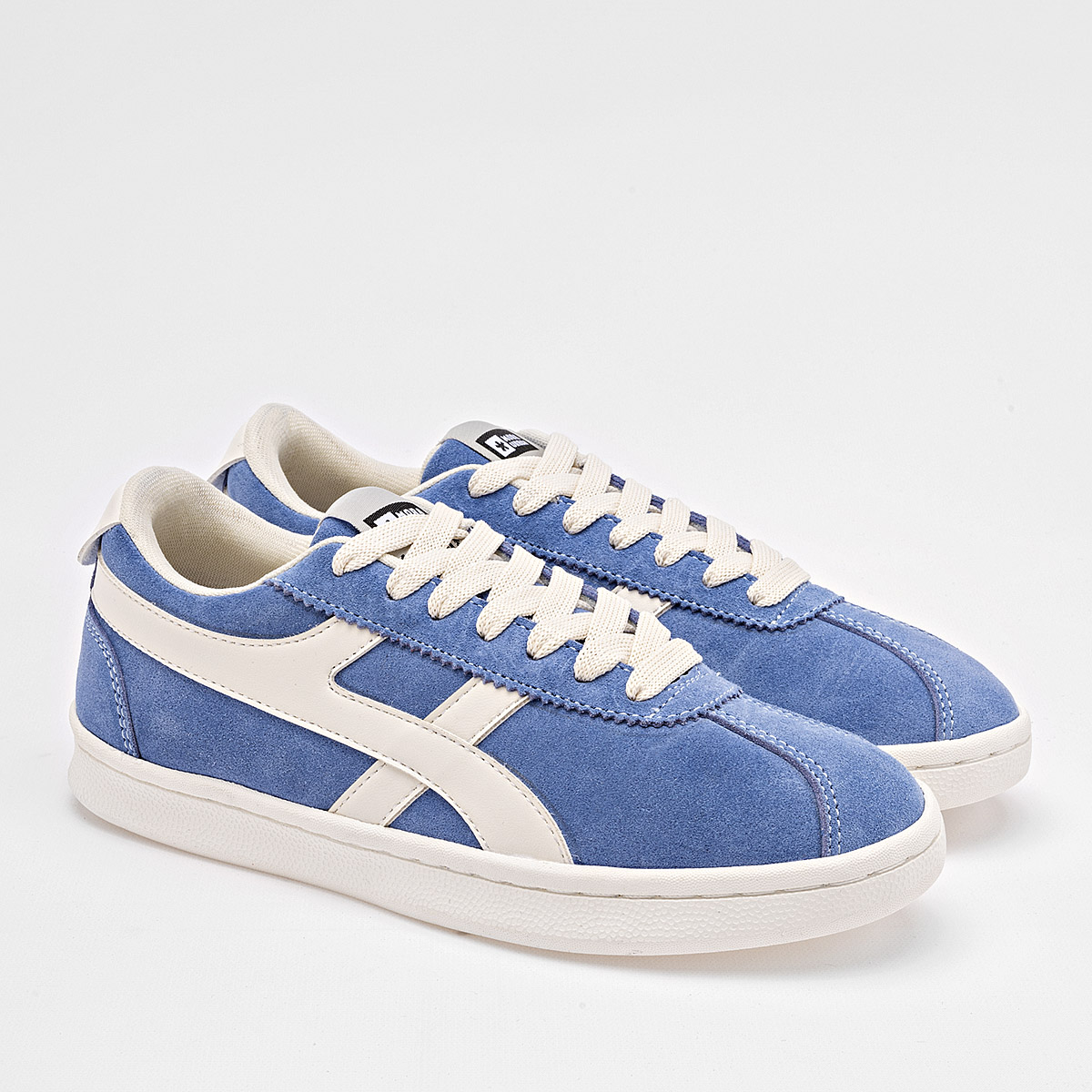 Foto 3 pulgar | Mora Urban Tenis Urbano Para Mujer Azul Blanco Cod.132520