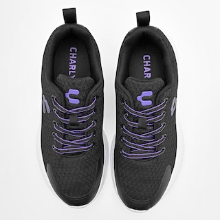 Foto 3 | Charly Tenis Deportivo Para Mujer Negro, Walking Cod.129613
