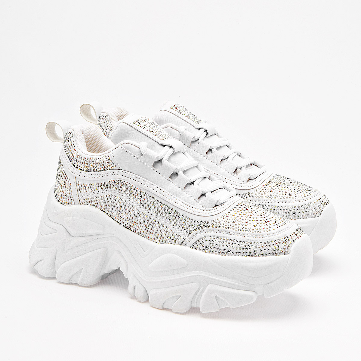 Foto 2 | Daddy Tenis Urbano Para Mujer Blanco Plata Cod.133328