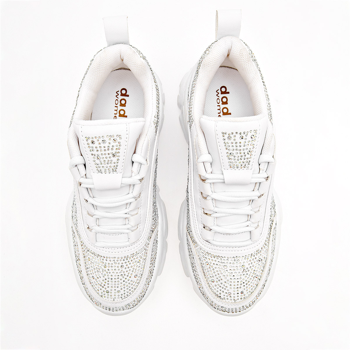 Foto 4 pulgar | Daddy Tenis Urbano Para Mujer Blanco Plata Cod.133328