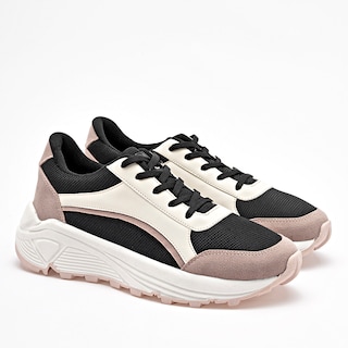 Foto 2 | Been Class Tenis Urbano Para Mujer Negro Late Rosa Cod.131869