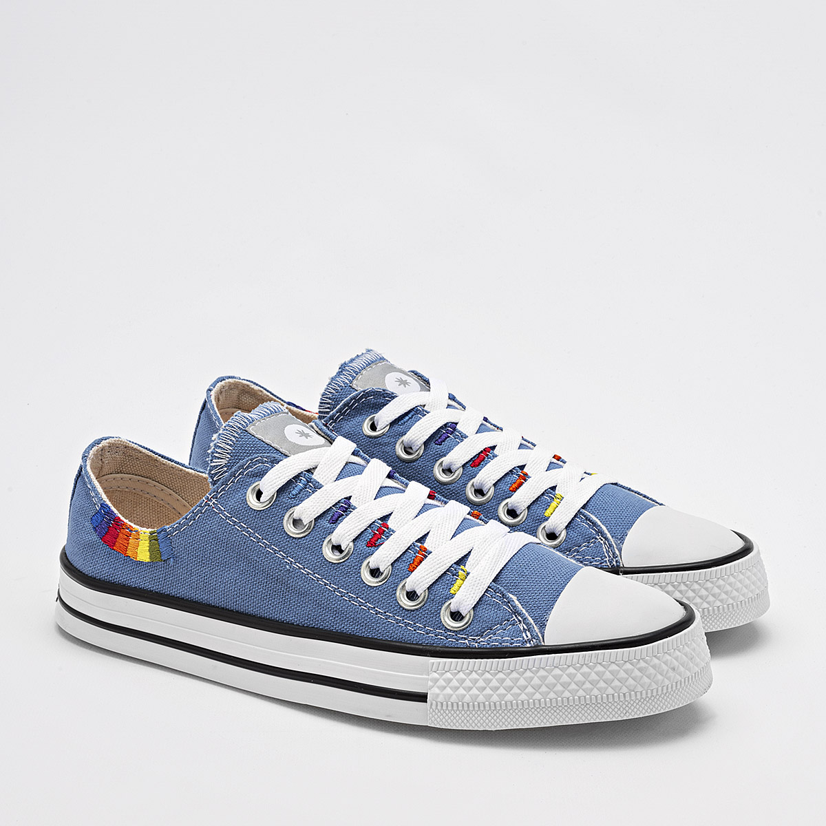 Foto 3 pulgar | Moramora Tenis Urbano Para Mujer Azul Cod.132639