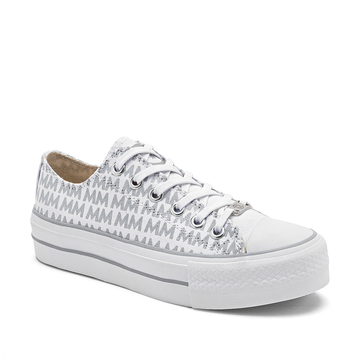 Moramora Tenis Urbano Para Mujer Blanco Gris Cod.132595