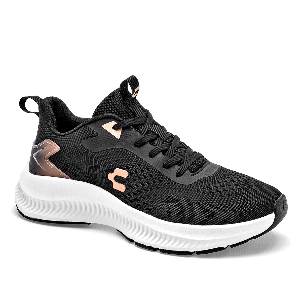 Foto 2 pulgar | Charly Tenis Deportivo Para Mujer Negro, Running Cod.131560