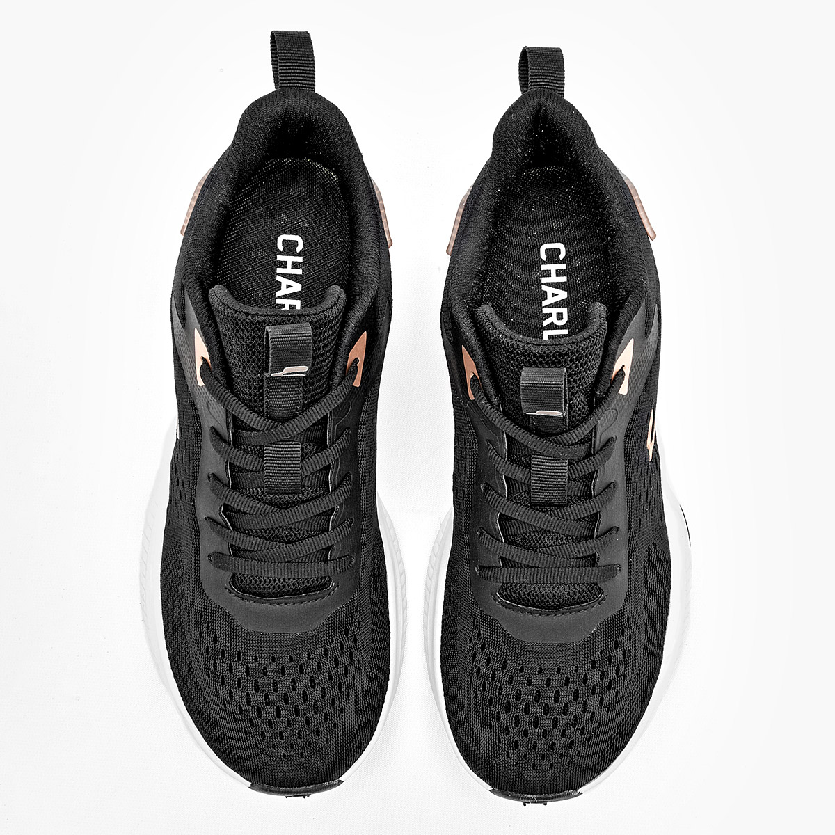 Foto 4 pulgar | Charly Tenis Deportivo Para Mujer Negro, Running Cod.131560