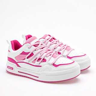 Foto 2 | Newk Tenis Urbano Para Mujer Blanco Rosa Cod.132680