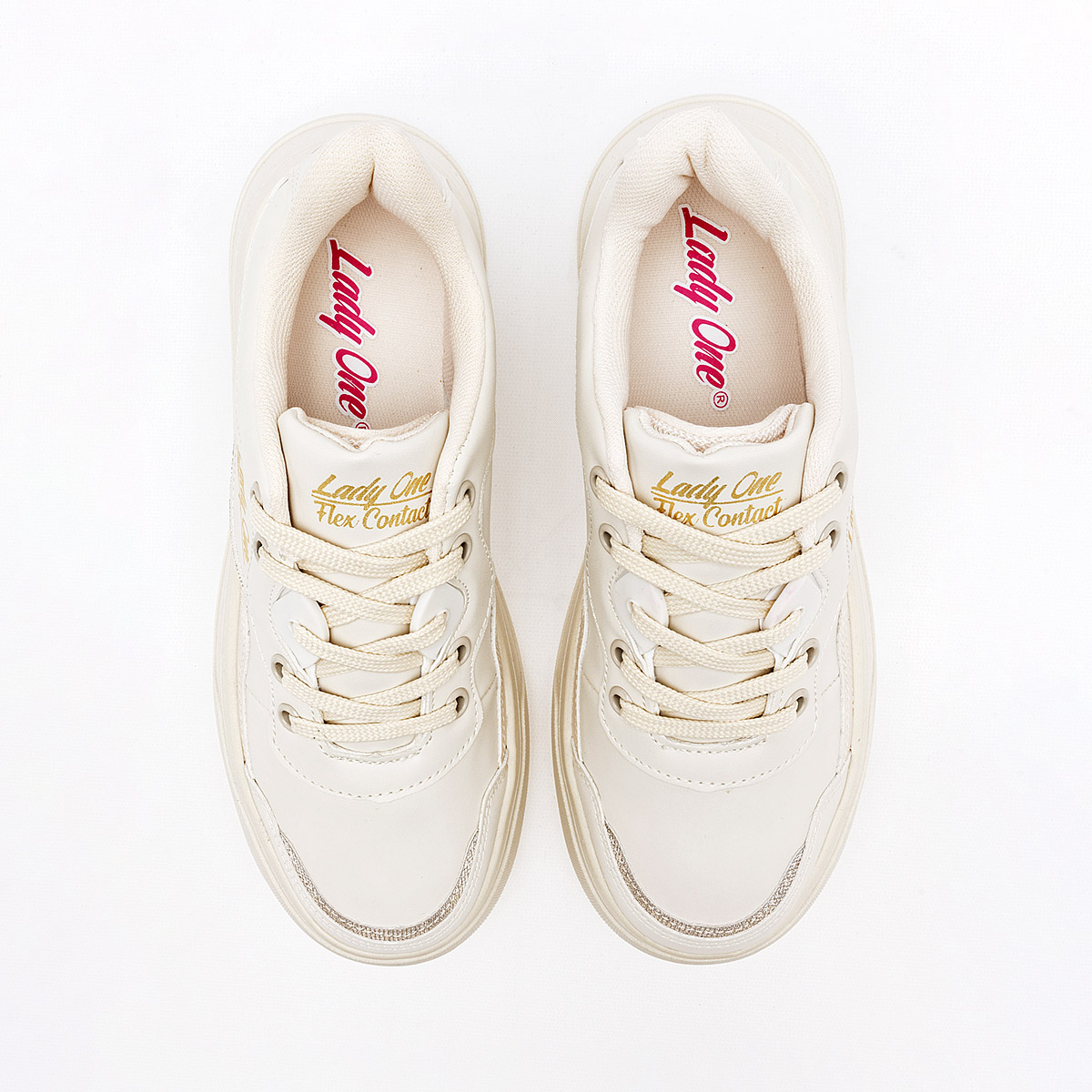 Foto 3 pulgar | Lady One Tenis Urbano Para Mujer Latte Cod.132341