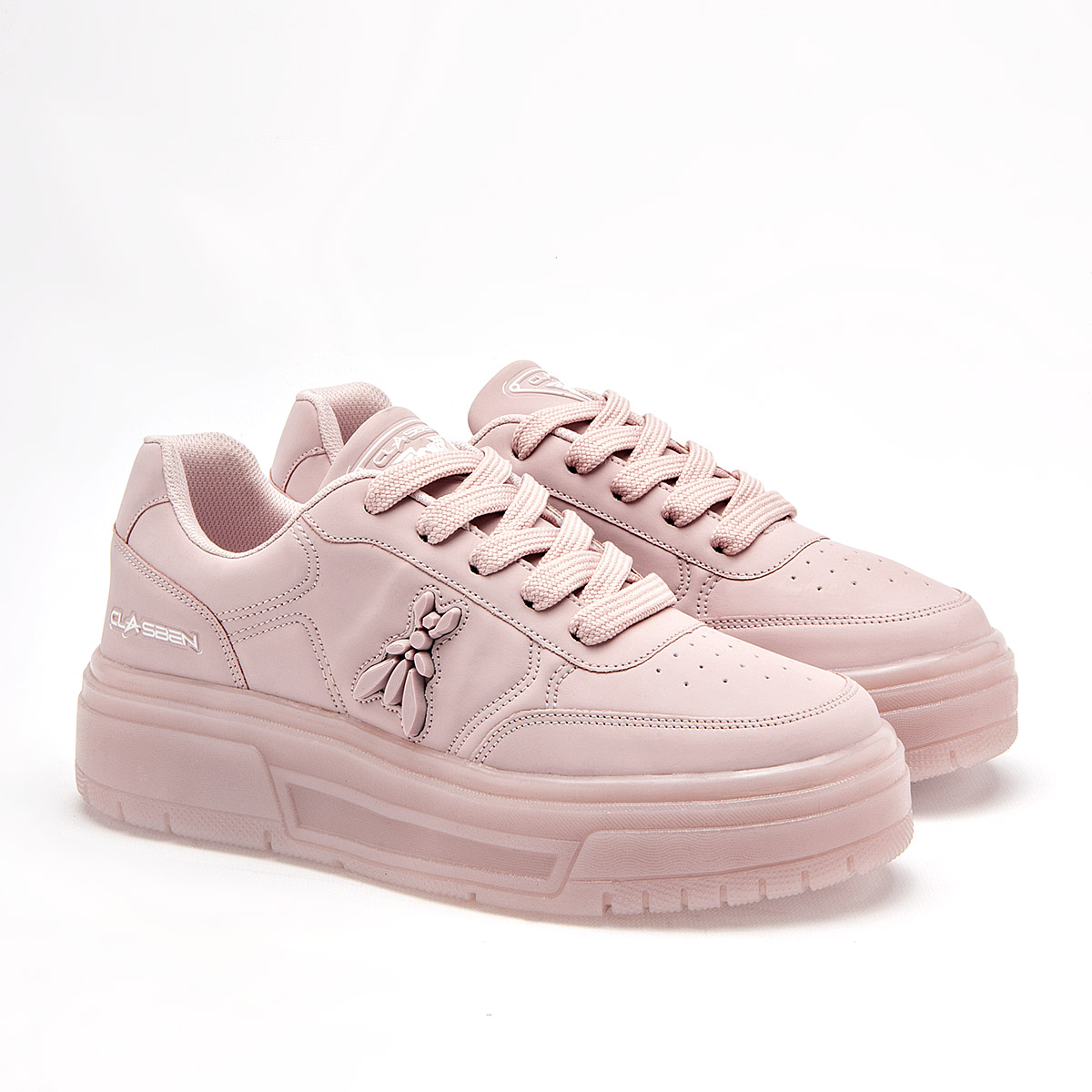 Foto 3 pulgar | Clasben Tenis Urbano Para Mujer Rosa Cod.133326