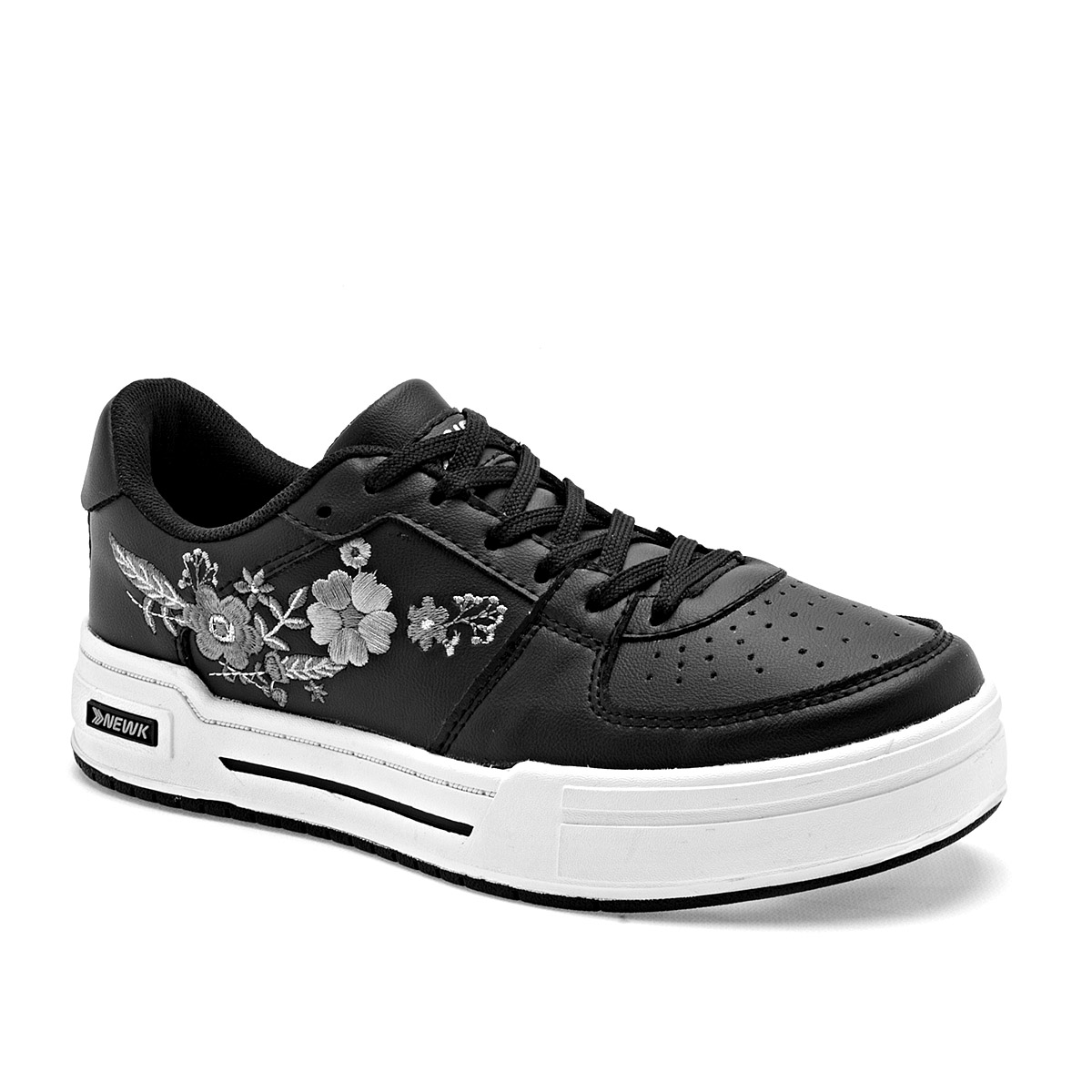 Foto 2 pulgar | Newk Tenis Urbano Para Mujer Negro Gris Cod.132675