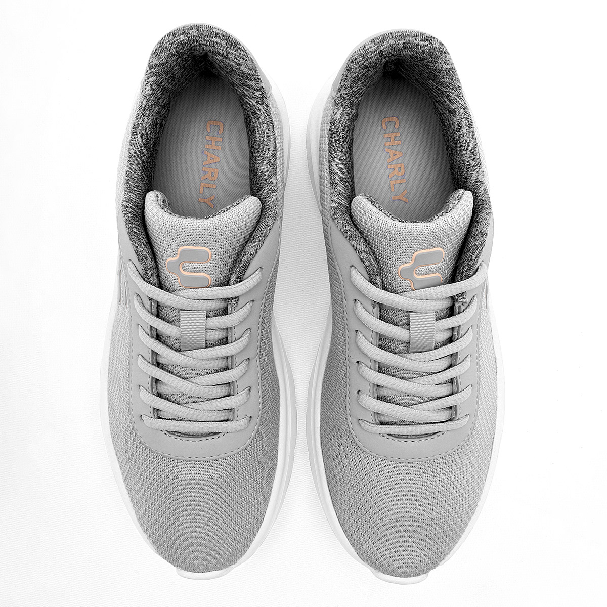 Foto 3 | Charly Tenis Deportivo Para Mujer Gris, Running Cod.131582