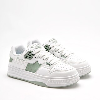 Foto 2 | Clasben Tenis Urbano Para Mujer Blanco Verde Cod.131953