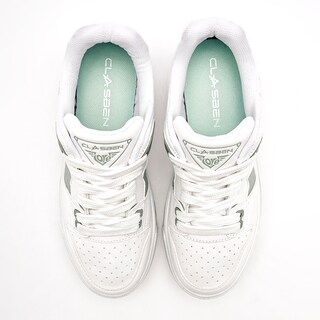 Foto 3 | Clasben Tenis Urbano Para Mujer Blanco Verde Cod.131953