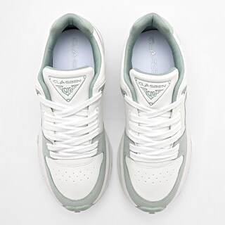 Foto 3 | Clasben Tenis Urbano Para Mujer Beige Verde Cod.131942