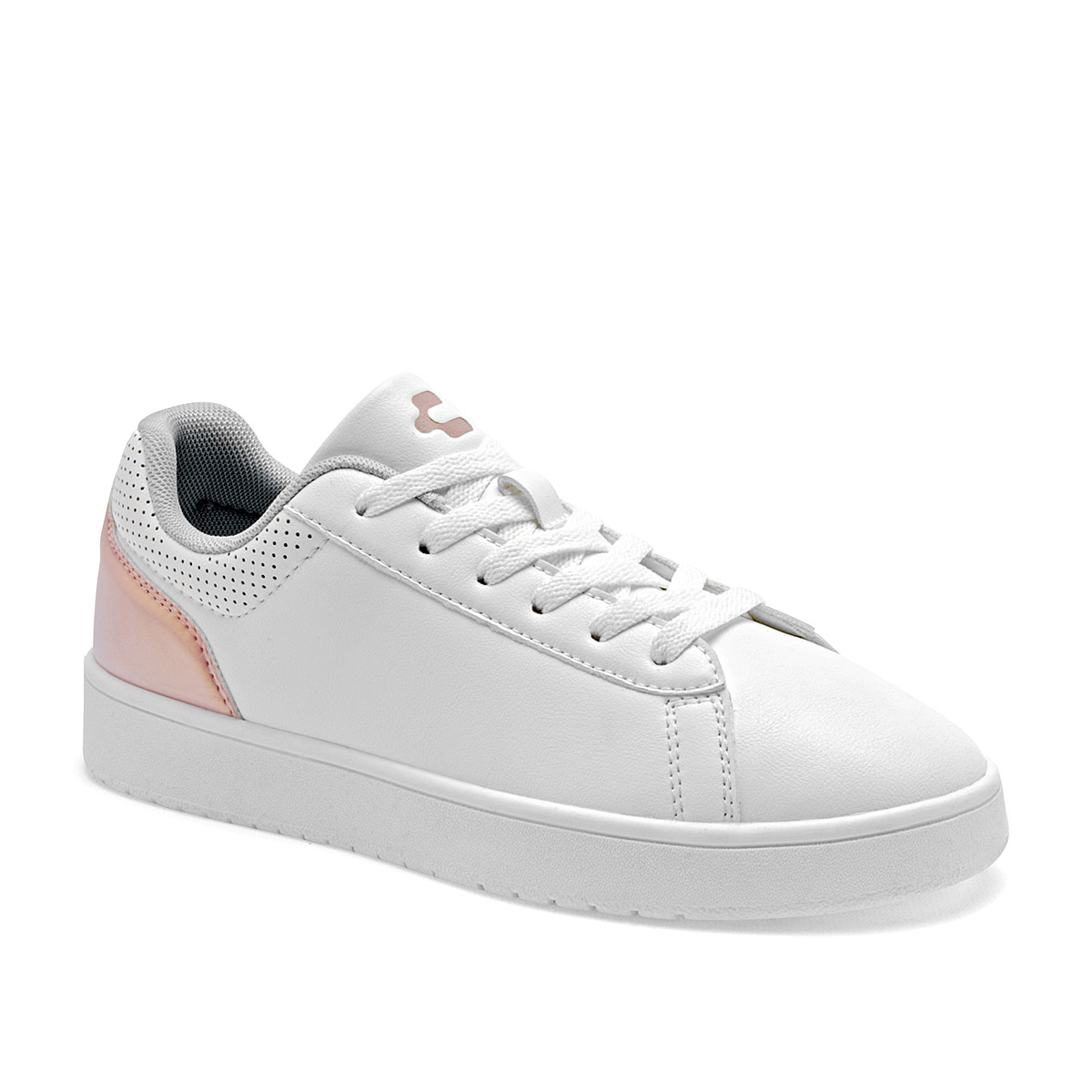Foto 2 pulgar | Charly Tenis Urbano Para Mujer Blanco Rosa Cod.131556