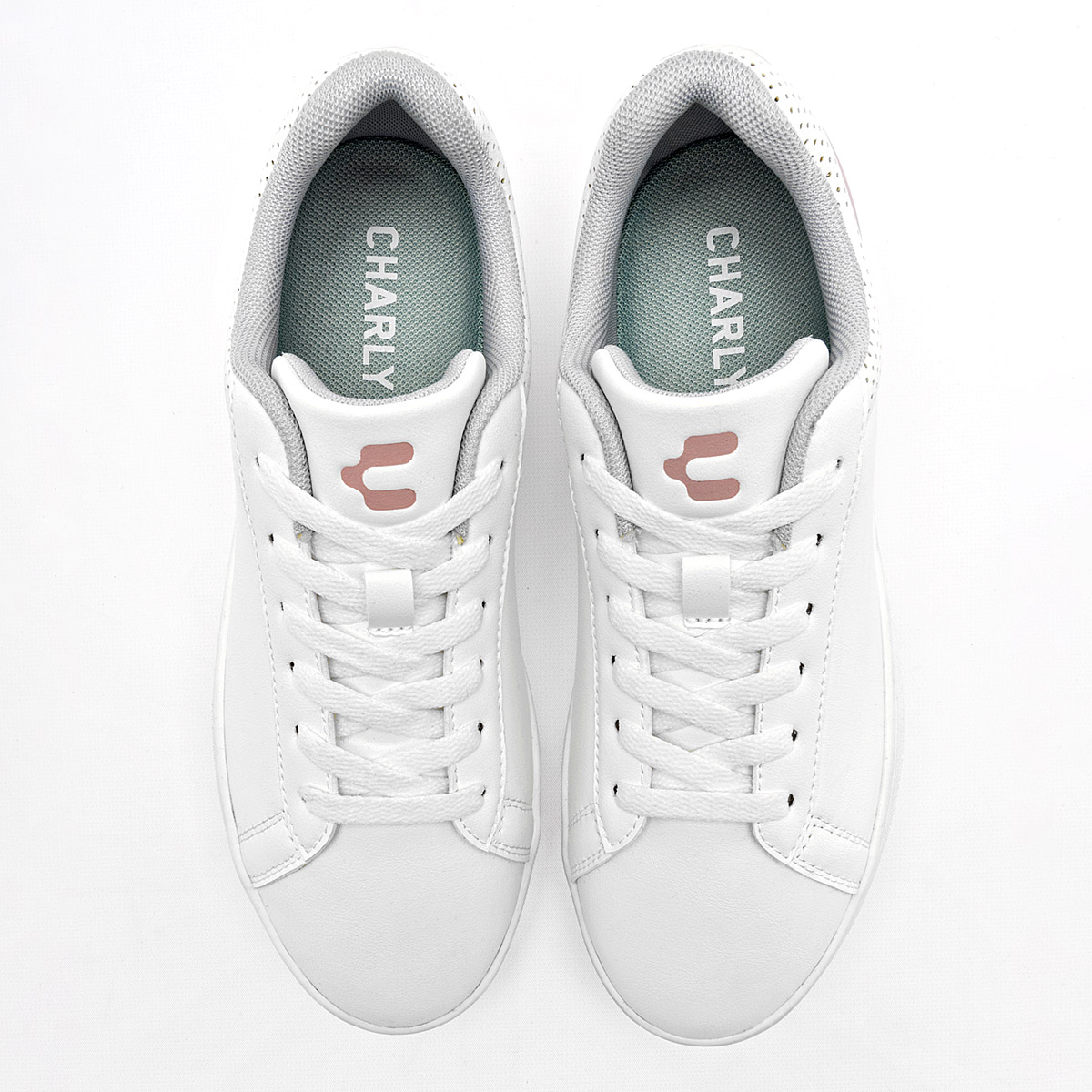 Foto 3 | Charly Tenis Urbano Para Mujer Blanco Rosa Cod.131556