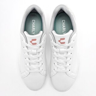 Foto 3 | Charly Tenis Urbano Para Mujer Blanco Rosa Cod.131556