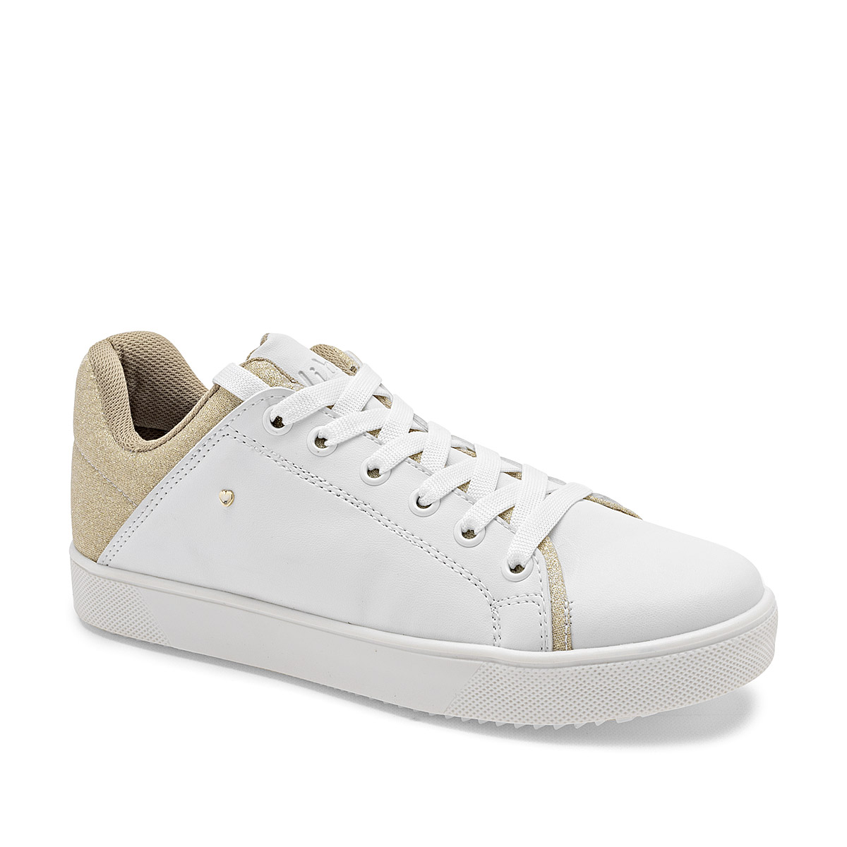 Foto 2 pulgar | C>libre Tenis Urbano Para Mujer Blanco Dorado Cod.133318