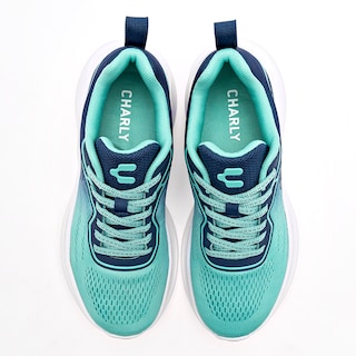 Foto 3 | Charly Tenis Deportivo Para Mujer Verde Marino, Running Cod.131563