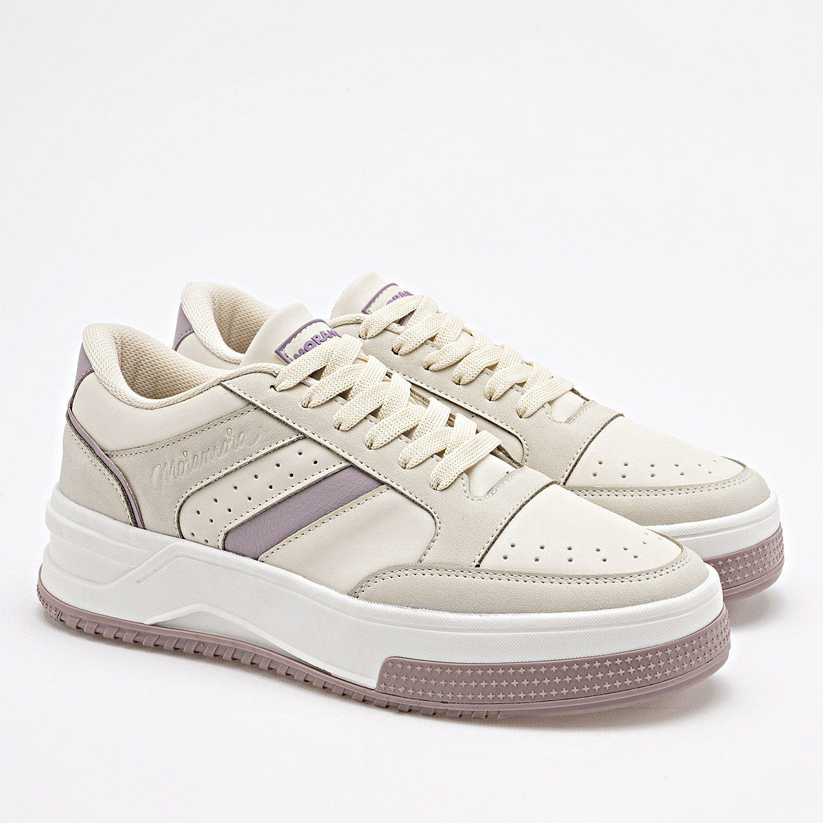 Foto 2 | Moramora Tenis Urbano Para Mujer Latte Rosa Cod.132637