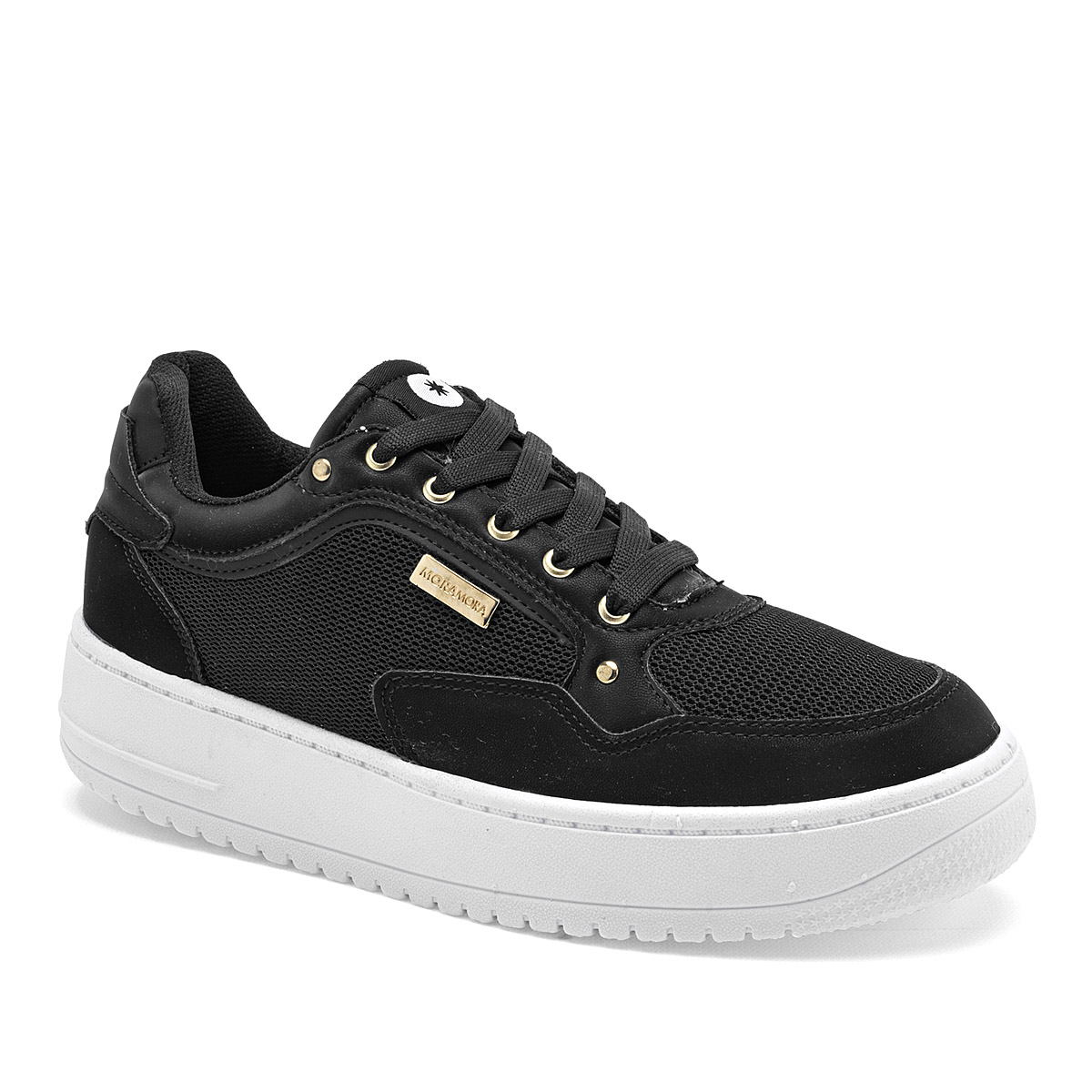 Foto 2 pulgar | Moramora Tenis Urbano Para Mujer Negro Cod.132625
