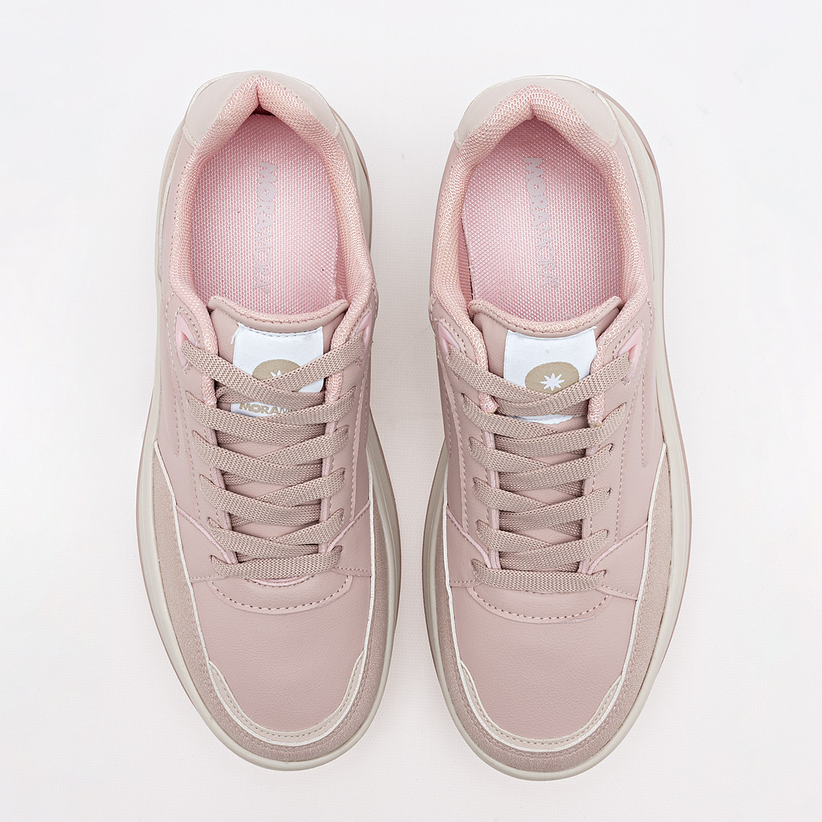 Foto 4 pulgar | Moramora Tenis Urbano Para Mujer Rosa Cod.132627