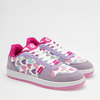 Foto 2 | Moramora Tenis Urbano Para Mujer Lila Multicolor Cod.132640