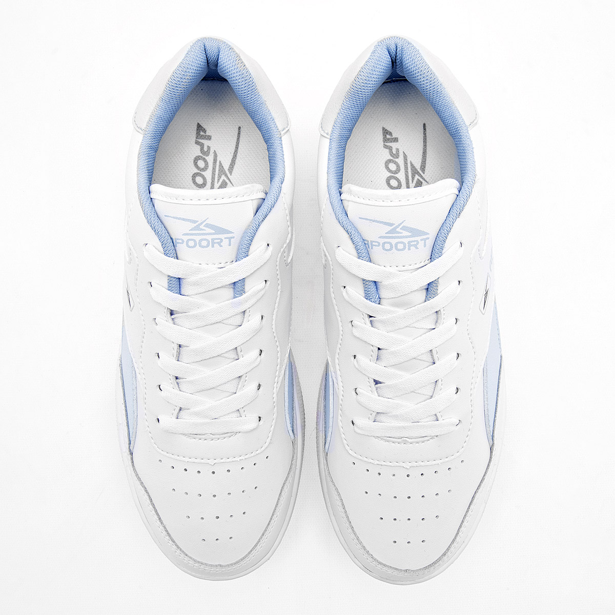 Foto 4 pulgar | Apoort Tenis Urbano Para Mujer Blanco Azul Cod.131797