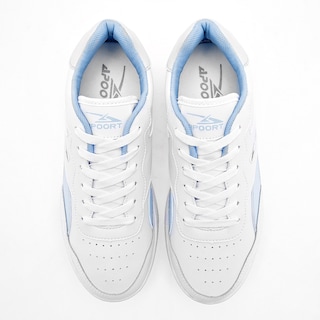 Foto 3 | Apoort Tenis Urbano Para Mujer Blanco Azul Cod.131797