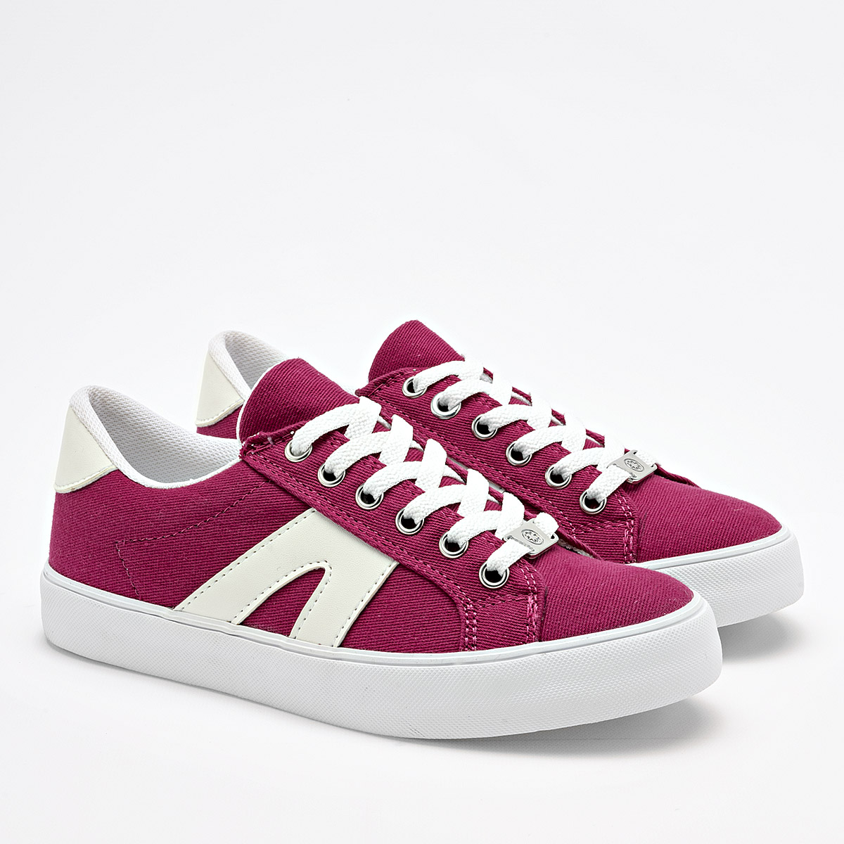 Foto 3 pulgar | Moramora Tenis Urbano Para Mujer Fucsia Blanco Cod.132602