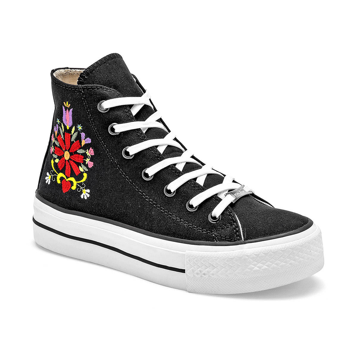 Foto 1 | Mora Tierra Tenis Urbano Para Mujer Negro Cod.132512