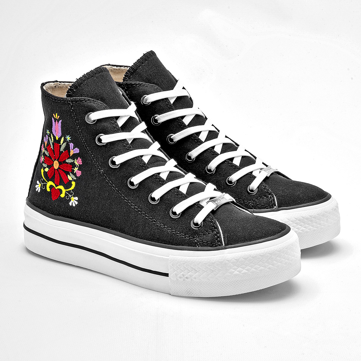 Foto 2 | Mora Tierra Tenis Urbano Para Mujer Negro Cod.132512
